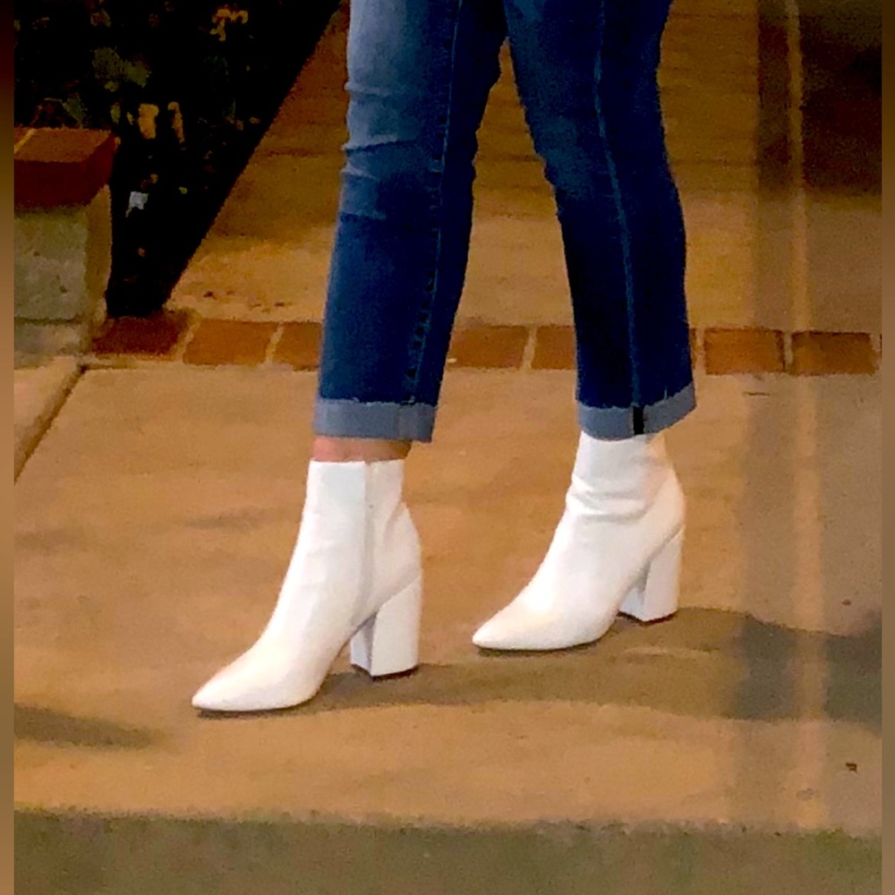 Madden Girl  Ankle Boots size 8 in white